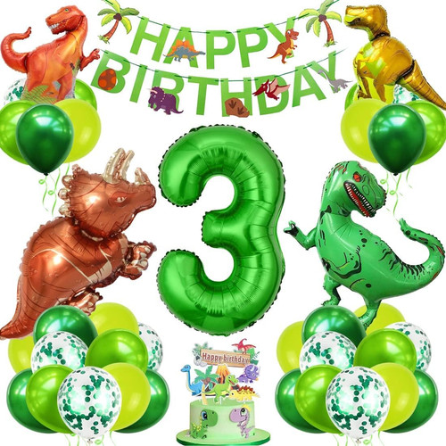 Dino geburtstag deko set - dino, 3
