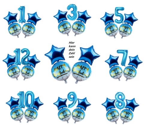 Happy birthday set folien - birthday, luft