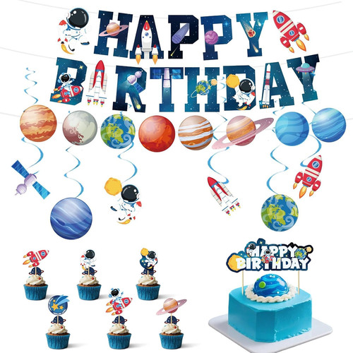 Weltraum geburtstag deko set - geburtstag,