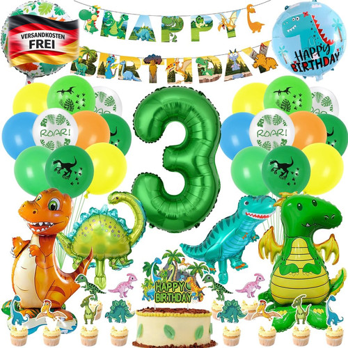 Dino geburtstag deko set - set, für
