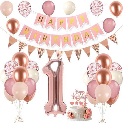 Geburtstag deko roségold - 1.,
