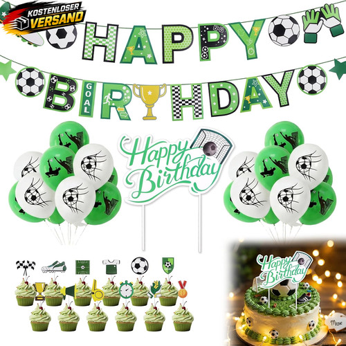 Tortendeko fußball set - tortendeko,