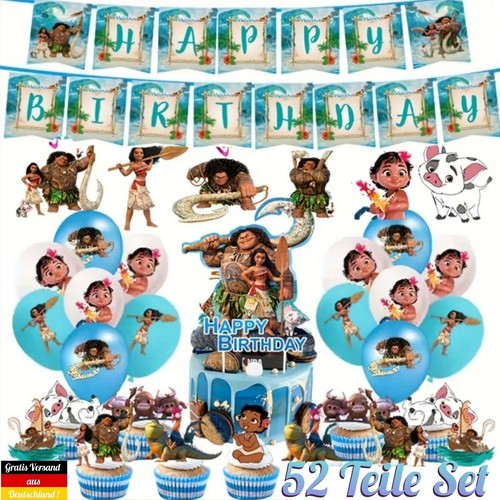 Vaiana geburtstag deko disney - vaiana,