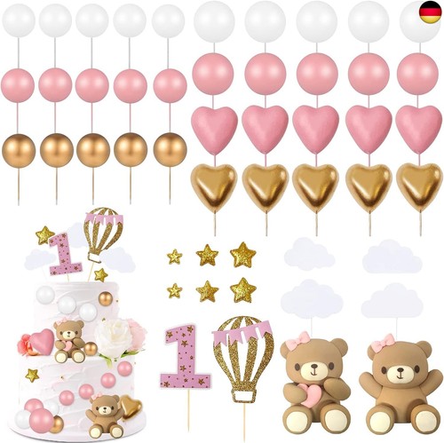 Stück rosa tortendeko set - rosa,